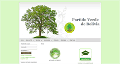 Desktop Screenshot of partidoverdebolivia.org